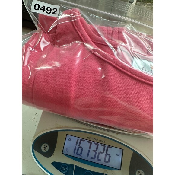 Quacker Factory Twin Set Women L Pink Cotton Embellished Beach Chair Y2K Vintage - Picture 11 of 11